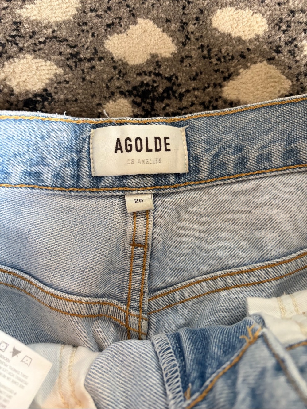 Agolde 90s Pinch Waist High Rise Straight Leg Jeans 26 - Picture 8 of 11